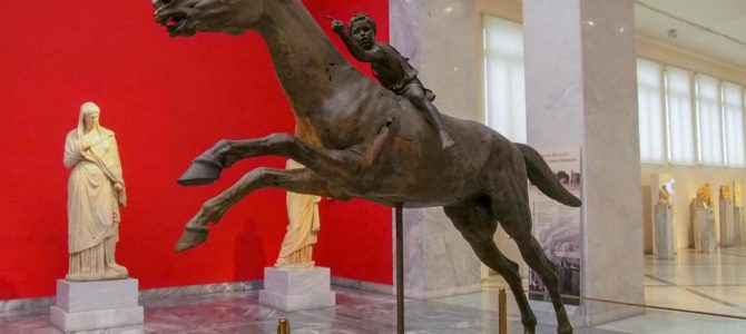 旅記事307 アテネの銀行情報と国立考古学博物館の彫刻達